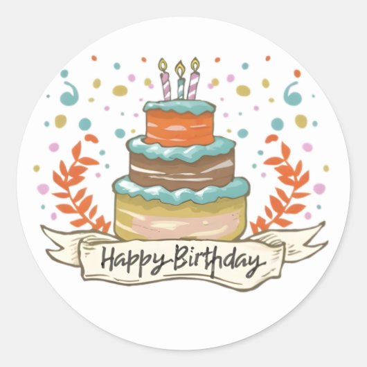 Fun Birthday Stickers (Vorderseite)