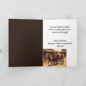 Fun Birthday Western Wild West AI Spaß Karte (Innenseite)