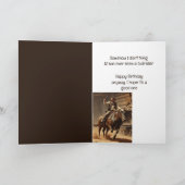 Fun Birthday Western Wild West Spaß Karte (Innenseite)