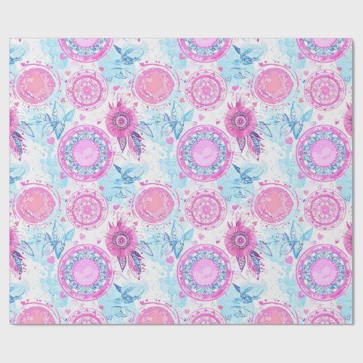 Fun Birthday Wrapping Paper Geschenkpapier (Flach)