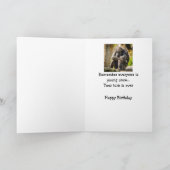 Fun Birthday Young einmal depressiv Gorilla Tier Karte (Innenseite)