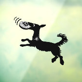 Fun Bitcoin Frisbee Catching Dog Fensterheber Fensteraufkleber (Blatt 3)