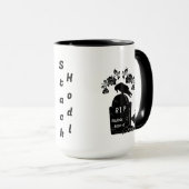 *Fun Bitcoin Frisbee Catching Hund Tasse (VorderseiteRechts)