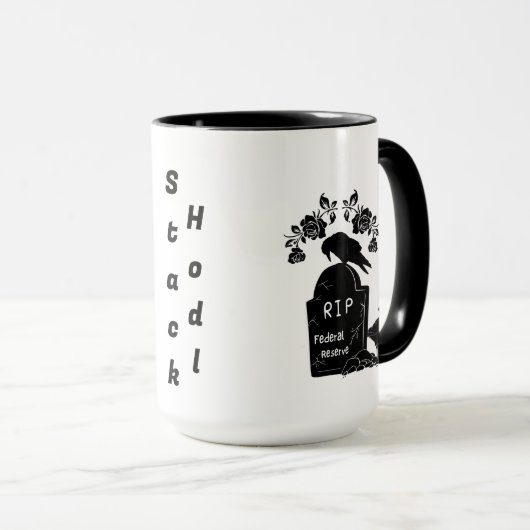 *Fun Bitcoin Frisbee Catching Hund Tasse (VorderseiteRechts)