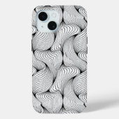 Fun Black and White Interwoven Lines Case-Mate iPhone Hülle (Rückseite)