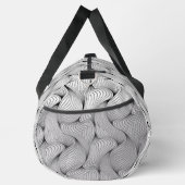 Fun Black and White Interwoven Lines Duffle Bag (Rechts)