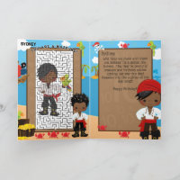 Fun Black Boy Pirate Du bist ein A-Maze-ing Geburt