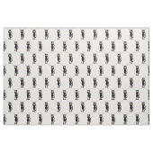 Fun Black Cat Abfall Linen Fabric Stoff (Yard (91,4 cm))