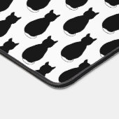 Fun Black Cat Desk Mat Schreibtischunterlage (Ecke)