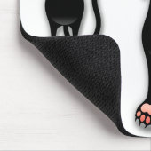 Fun Black Cat Fallend Mousepad (Ecke)