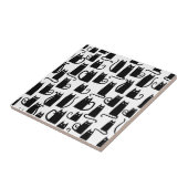 Fun Black Cat Fliese (Seite)