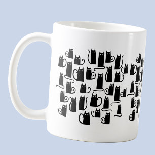 Fun Black Cat Kaffeetasse