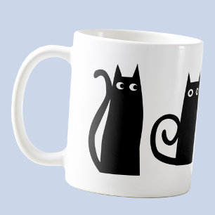 Fun Black Cat Kaffeetasse
