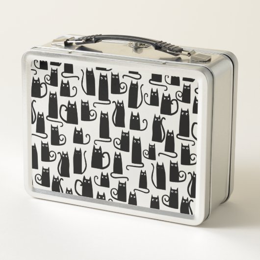 Fun Black Cat Metall Brotdose (Rückseite)