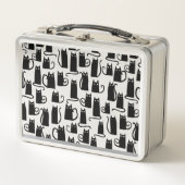 Fun Black Cat Metall Brotdose (Vorderseite)