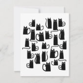 Fun Black Cat Mitteilungskarte (Vorderseite)