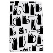 Fun Black Cat Mittlere Geschenktüte (Vorderseite)