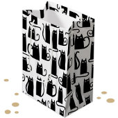 Fun Black Cat Mittlere Geschenktüte