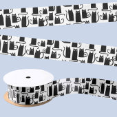 Fun Black Cat Satinband