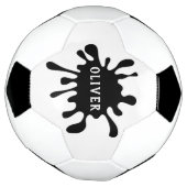 Fun Black Color Splash Name Kid`s Fußball (Gedreht)