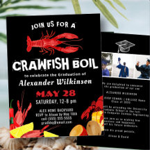 Fun Black Crawfish Boil 3 Foto Graduation Party