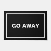 Fun Black Frame weg stellen Sarcastic Fußmatte (Vorderseite)