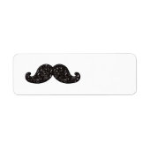 FUN BLACK GLITZER MUSTACHE (Vorne)