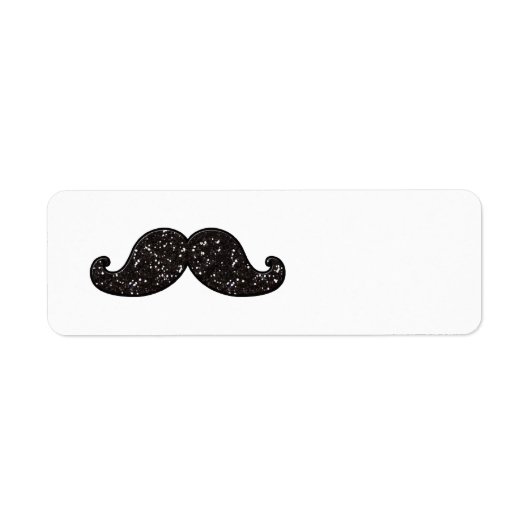 FUN BLACK GLITZER MUSTACHE (Vorne)
