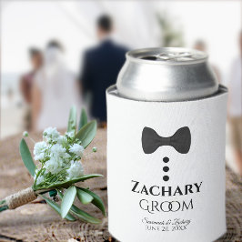 Fun Black Krawatte Groom Wedding Foam kann kühler Dosenkühler