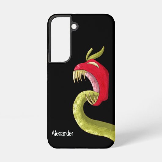 Fun Black Red Monster Frucht Samsung Galaxy Hülle (Rückseite)