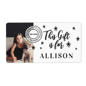 Fun Black Script Personalisiert Foto Name Geschenk (Vorne)