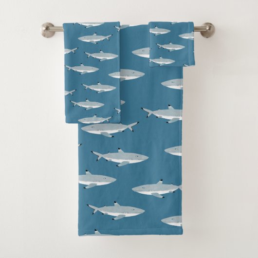 Fun Black Tipped Reef Shark Badhandtuch Set (Insitu)