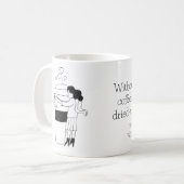 FUN BLACK & WHITE freehand drawing original Kaffeetasse (Vorderseite Links)