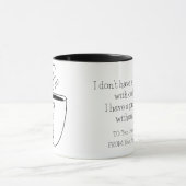 FUN BLACK & WHITE freehand drawing original Tasse (Zentrum)