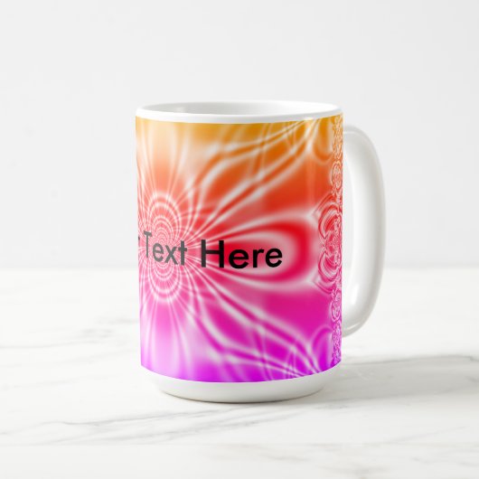 Fun Blank Fraktal Art Kaffeetasse (VorderseiteRechts)
