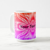 Fun Blank Fraktal Art Kaffeetasse (Vorderseite Links)