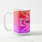 Fun Blank Fraktal Art Kaffeetasse (Links)