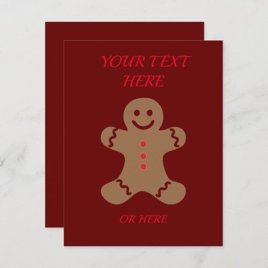 Fun Blank Weihnachtskarte (Vorne/Hinten)