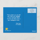 Fun blast von Raumschiff Jungs danke Postcard Postkarte (Rückseite)