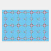 Fun blau, grün, gelb, hell geschenkpapier set (Vorderseite)