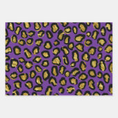 Fun Blau, Rosa, Lila Leopardendrucke Geschenkpapier Set (Vorderseite 3)