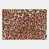 Fun Blau, Rosa, Lila Leopardendrucke Geschenkpapier Set (Vorderseite 2)