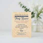 Fun, blau und pastellfarben Wiedersehen Save the D Postkarte (Stehend Vorderseite)