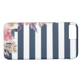 Fun blau und weiß entrippte Handy Gehäuse Case-Mate iPhone Hülle (Rückseite (Horizontal))