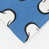 Fun Blau und Weiße Knochen Muster Dog Blanket Fleecedecke (Ecke)