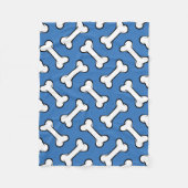 Fun Blau und Weiße Knochen Muster Dog Blanket Fleecedecke (Vorderseite)