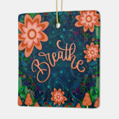 Fun Blauer Atemzug Anregende Inspiritivität Keramikornament (Links)