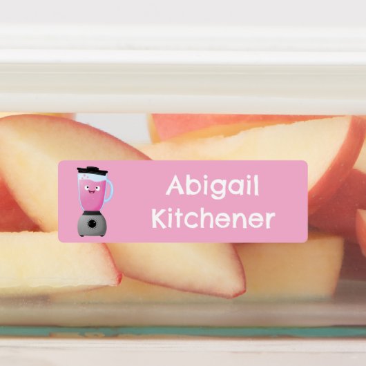 Fun blender Küchengerät Cartoon personalisiert Etiketten (Befestigt)