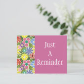 Fun Bloral Bright Postcard Postkarte (Stehend Vorderseite)