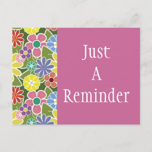 Fun Bloral Bright Postcard Postkarte (Vorderseite)